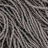 13/0 Charlotte Cut Preciosa (Czech) Bead Opaque Grey Strung